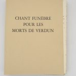 Couverture du livre Estimation du livre « chant funèbre pour les morts de Verdun »