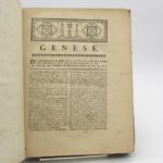 Couverture du livre Estimation du livre « la Bible enfin expliquée par plusieurs aumôniers de S.M.L.R.D.P. »