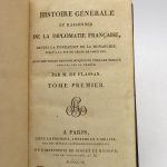 Couverture du livre Estimation du livre « histoire générale et raisonnée de la diplomatie française, depuis la fondation de la monarchie, jusqu’à la fin du règne de Louis XVI. Tome 1er et 2nd seuls »
