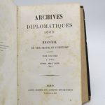Couverture du livre Estimation du livre « archives diplomatiques 1865. Tome premier [suivi de:] Archives diplomatiques 1865. Tome deuxième »
