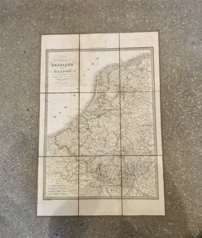 Couverture du livre Estimation du livre « carte des royaumes de Belgique et de Hollande [et] Carte générale des États Prussiens »
