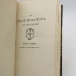 Couverture du livre Estimation du livre « les Facétieuses nuits du seigneur J.-F. Straparole »