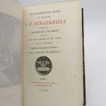 Couverture du livre Estimation du livre « les Facétieuses nuits du seigneur J.-F. Straparole »