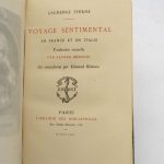 Couverture du livre Estimation du livre « voyage sentimental en France et en Italie »