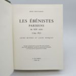 Couverture du livre Estimation du livre « les Ébénistes parisiens : leurs oeuvres et leurs marques 1795-1870 »