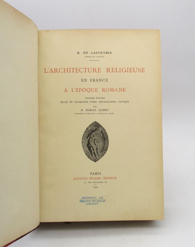 Couverture du livre Estimation du livre « l’Architecture religieuse en France à l’époque romane »
