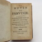 Couverture du livre Estimation du livre « le Moyen de parvenir : contenant la raison de tout ce qui a été, est et sera »