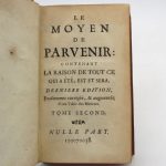 Couverture du livre Estimation du livre « le Moyen de parvenir : contenant la raison de tout ce qui a été, est et sera »