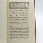 Couverture du livre Estimation du livre « de l’administration des finances de la France »