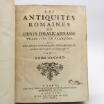 Couverture du livre Estimation du livre « les Antiquités romaines de Denys d’Halicarnasse »