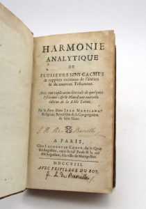 Estimation Sciences Humaines - Couverture du livre Estimation du livre « harmonie analytique de plusieurs sens cachés & rapports inconnus de l’ancien et du nouveau Testament »
