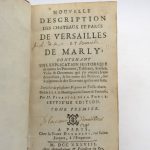Couverture du livre Estimation du livre « nouvelle description des chateaux et parcs de Versailles et de Marly »