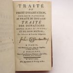 Couverture du livre Estimation du livre « traité du droit d’habitation, pour servir d’appendice au Traité du douaire : Traité des donations entre mari et femme, et du don mutuel »