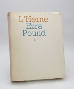 Estimation Edition originale - Couverture du livre Estimation du livre « l’Herne : Ezra Pound 1. »