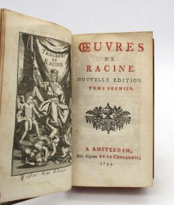 Estimation Livre illustré - Couverture du livre Estimation du livre « oeuvres de Racine »