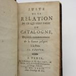 Couverture du livre Estimation du livre « relation de ce qui s’est passé en Catalogne, depuis le commencement de la guerre jusques à la paix »