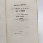 Couverture du livre Estimation du livre « premier mémoire sur les eaux médicinales naturelles de Celles et sur la curabilité des affections tuberculeuses et du cancer »