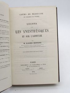 Estimation Sciences et médecine - Couverture du livre Estimation du livre « leçons sur les anesthésiques et sur l’asphyxie »