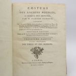 Couverture du livre Estimation du livre « costume des anciens peuples : tome 2 seul »
