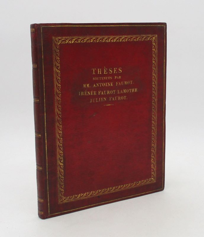 Couverture du livre Estimation du livre « réunion de 3 thèses soutenues par MM. Antoine Faurot, Irénée Faurot Lamothe, Julien Faurot »