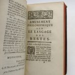 Couverture du livre Estimation du livre « amusement philosophique sur le langage des bêtes »