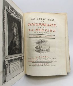Estimation Livre ancien - Couverture du livre Estimation du livre « les Caractères de Théophraste »