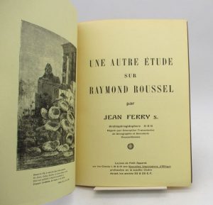 Estimation Edition originale - Couverture du livre Estimation du livre « une autre étude sur Raymond Roussel »