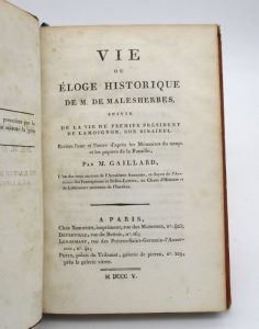 Estimation Histoire - Couverture du livre Estimation du livre « vie ou Éloge historique de M. de Malesherbes suivie de la Vie du premier président Lamoignon, son bisaïeul »
