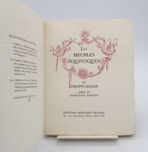 Estimation Livre illustré - Couverture du livre Estimation du livre « les Meubles équivoques »