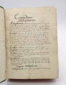 Estimation Lettre autographes - Couverture du livre Estimation du livre « 2 manuels manuscrits de philosophie, métaphysique et physique du XVIIIe siècle »