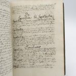 Couverture du livre Estimation du livre « 2 manuels manuscrits de philosophie, métaphysique et physique du XVIIIe siècle »