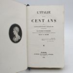 Couverture du livre Estimation du livre « l’Italie il y a cent ans ou Lettres écrites d’Italie à quelques amis en 1739 et 1740 »