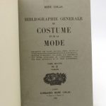 Couverture du livre Estimation du livre « bibliographie générale du costume et de la mode »