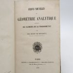 Couverture du livre Estimation du livre « leçons nouvelles de géométrie analytique précédées des éléments de trigonométrie »