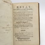 Couverture du livre Estimation du livre « essai de physico-géométrique »