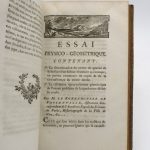 Couverture du livre Estimation du livre « essai de physico-géométrique »