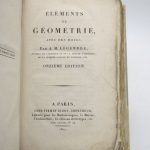 Couverture du livre Estimation du livre « Éléments de géométrie avec des notes »