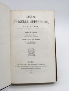 Estimation Sciences et médecine - Couverture du livre Estimation du livre « leçons d’algèbre supérieure »