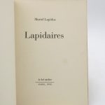 Couverture du livre Estimation du livre « lapidaires »