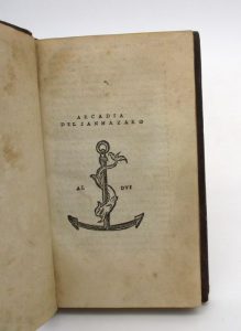 Estimation Livre ancien - Couverture du livre Estimation du livre « arcadia del Sannazaro »