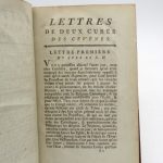Couverture du livre Estimation du livre « lettres de deux curés des Cévenes, sur la validité des mariages des protestants, et sur leur existence légale en France »