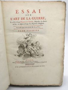 Estimation Livre ancien - Couverture du livre Estimation du livre « essai sur l’Art de la guerre »