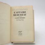 Couverture du livre Estimation du livre « l’Affaire Redureau suivie de Faits divers »