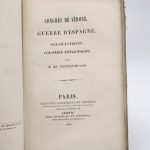 Couverture du livre Estimation du livre « congrès de Vérone. Guerre d’Espagne. Négociations : colonies espagnoles »