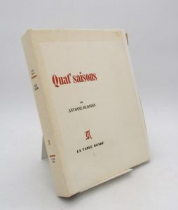 Estimation Edition originale - Couverture du livre Estimation du livre « quat’saisons »