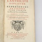 Couverture du livre Estimation du livre « l’Antiquité expliquée et représentée en figures : les 3 premiers tomes »