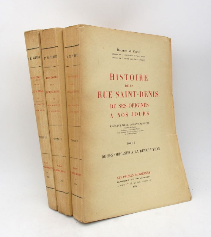 Couverture du livre Estimation du livre « histoire de la rue Saint-Denis de ses origines à nos jours »