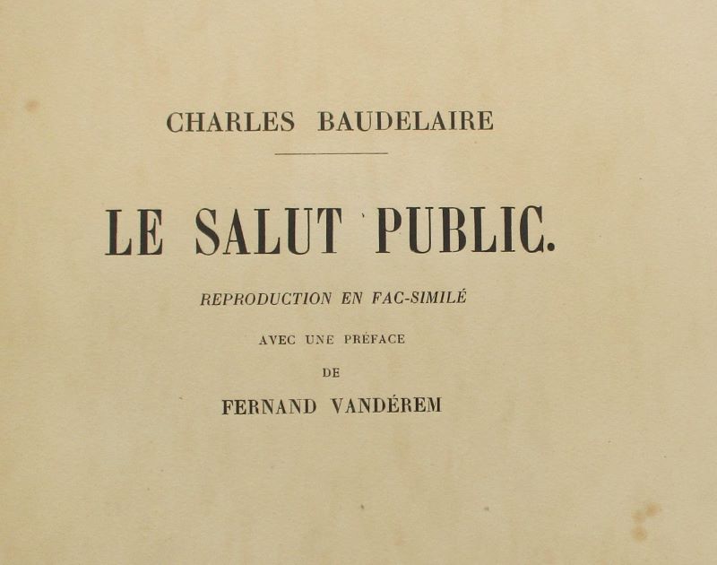 Couverture du livre Estimation du livre « le Salut public »