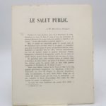 Couverture du livre Estimation du livre « le Salut public »