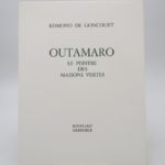 Couverture du livre Estimation du livre « outamaro : le peintre des maisons vertes »